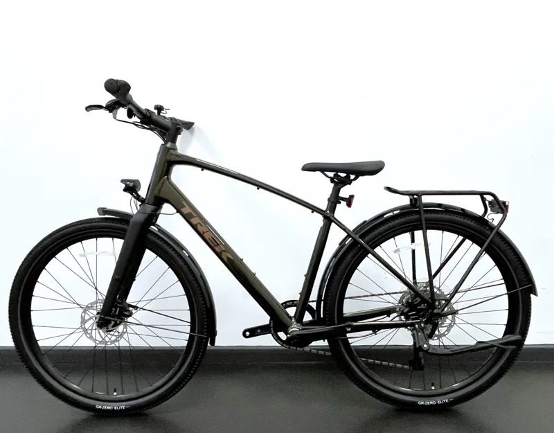 EX DISPLAY Trek Dual Sport 3 Equipped Gen 5 Hybrid Bike Large 2023 in Black Olive-1